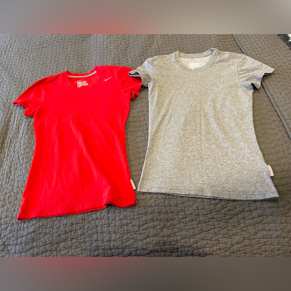NWOT bundle of 2 Nike Dri-FIT t-shirts. Size XS